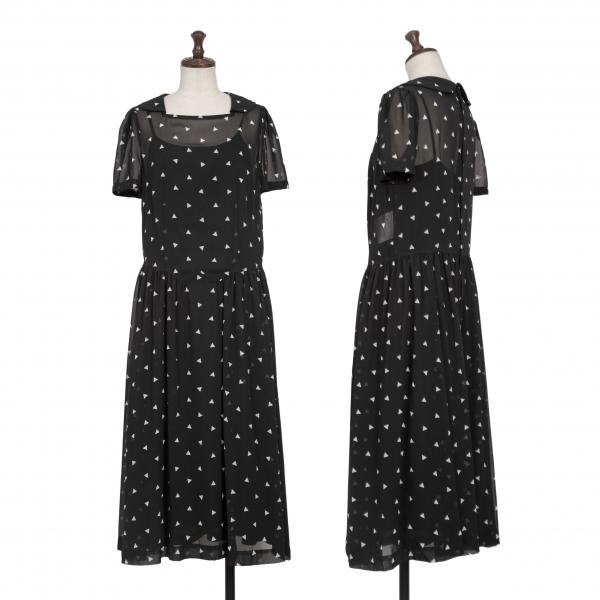 COMME des GARÇONS コムコム 黒 ひざ丈ワンピース M COMME des GARÇONS コムコム 黒 ひざ丈ワンピース M COMME des