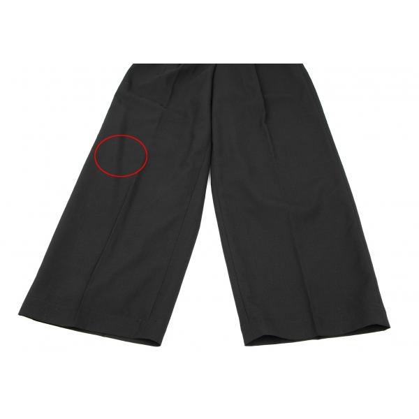 tricotコムデギャルソン 製品染めキュプラウエストゴムカーゴ風パンツ 黒 トリココムデギャルソンtricot COMME des GARCONS ウール