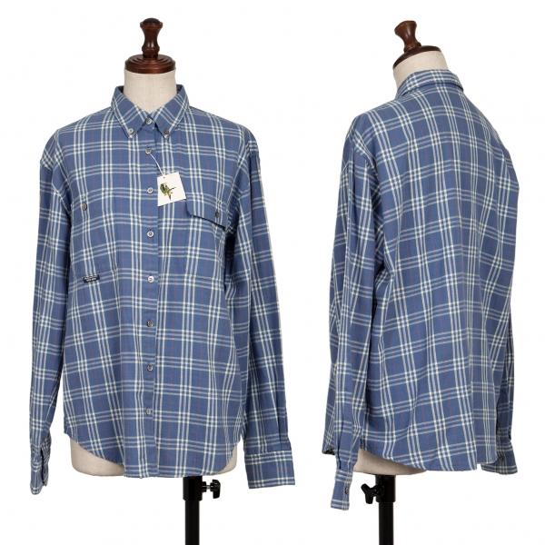 マドモアゼルノンノン♡ウール100% チェック シャツワンピース 日本製