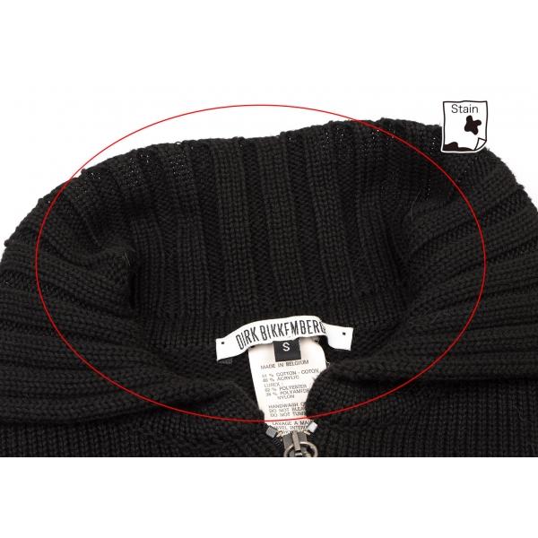 ダークビッケンバーグDirk Bikkembergs ラメジップアップニット 