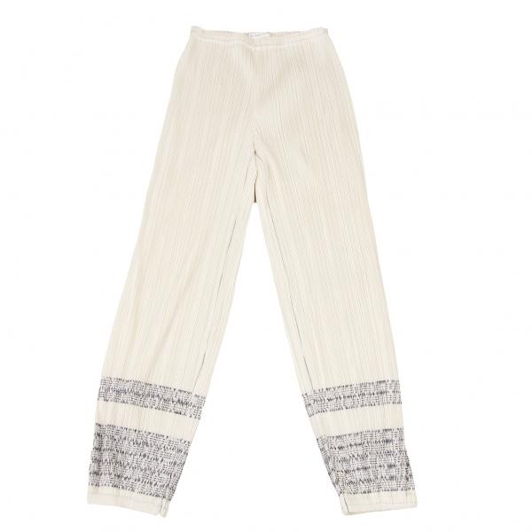 PLEATS PLEASE プリーツプリーズPLEATS ネイティブプリント裾絞り 