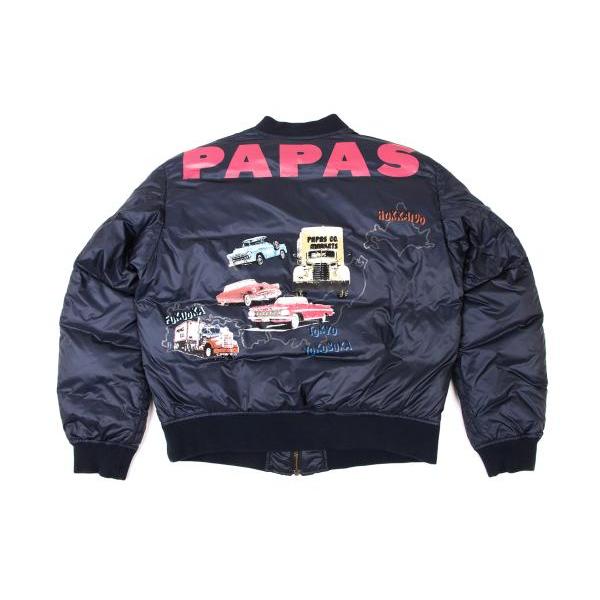 PAPAS パパスPapas バックロゴワッペンジップアップダウン PAPAS パパスPapas バックロゴワッペンジップアップダウン