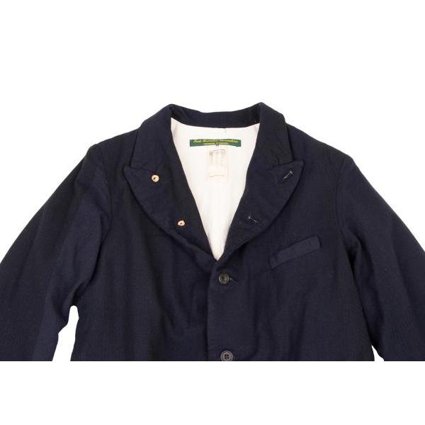 paul なぶ harnden メンズオーバーオール/ NAVYヘリンボーンXSサイズ paul なぶ harnden メンズオーバーオール/ NAVYヘリンボーンXSサイズ