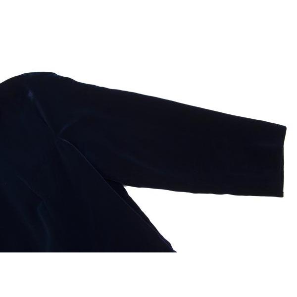 COMME des GARCONS コムデギャルソンCOMME ベロア丸襟切替ロング COMME des GARCONS コムデギャルソンCOMME ベロア丸襟切替ロング