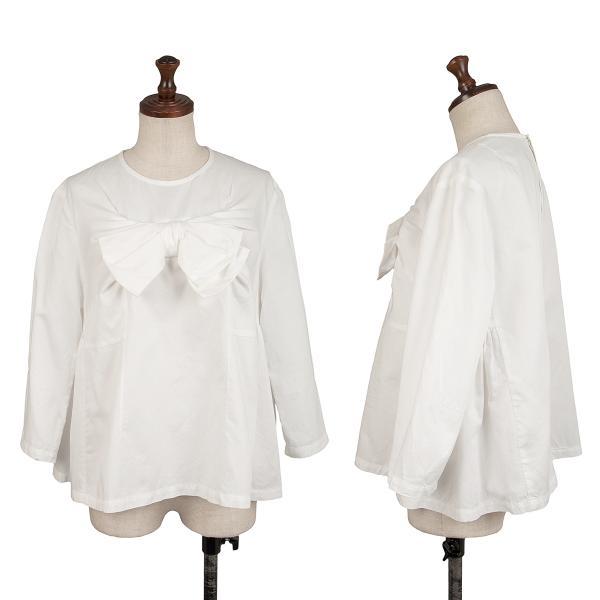 comme des garcons リボンブラウス COMME des GARCONS コムコム コムデギャルソンCOMME 製品洗いコットン