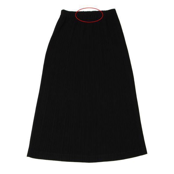 イッセイミヤケISSEY MIYAKE ポリプリーツスカート 黒M 【レディース 