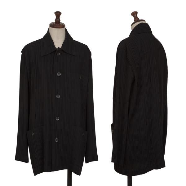 ISSEY MIYAKE イッセイミヤケISSEY ポリプリーツセットアップ 黒 ISSEY MIYAKE イッセイミヤケISSEY ポリプリーツセットアップ 黒