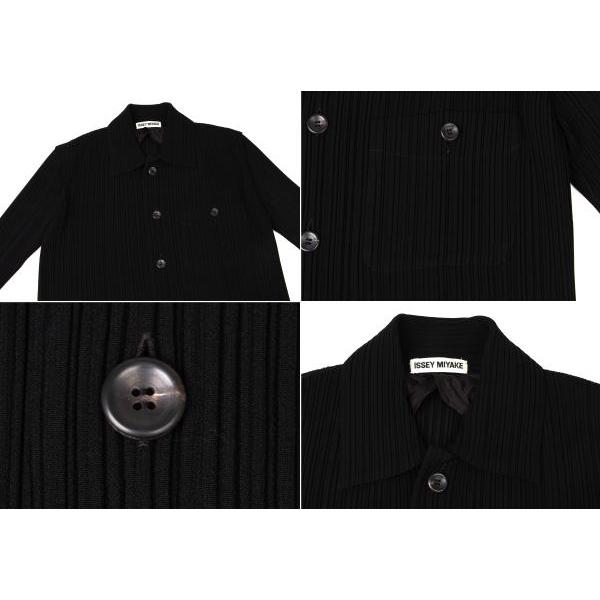 ISSEY MIYAKE イッセイミヤケISSEY ポリプリーツセットアップ 黒 ISSEY MIYAKE イッセイミヤケISSEY ポリプリーツセットアップ 黒