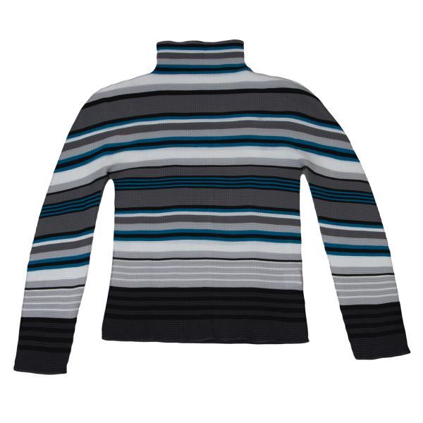 イッセイミヤケ ミーISSEY MIYAKE me グラデーションボーダープリーツ 