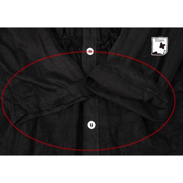 tricot COMME des GARÇONS トップス 黒 フリルポケット