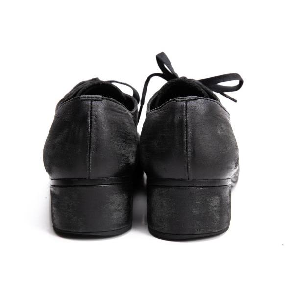 COMME des GARCONS（コムデギャルソン） スクラッチ加工レザーヒール