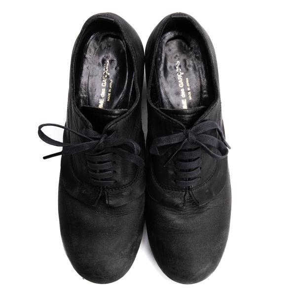 COMME des GARCONS コムデギャルソン　レザーシューズ黒　24.5 コム デ ギャルソンのメンズコラボシューズ2024春夏、ニューバランス