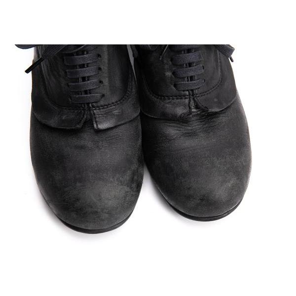 COMME des GARCONS（コムデギャルソン） スクラッチ加工レザーヒール