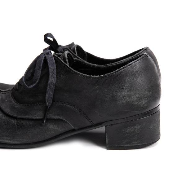 COMME des GARCONS（コムデギャルソン） スクラッチ加工レザーヒール