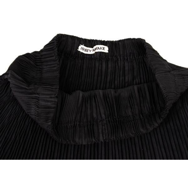 ISSEY MIYAKE イッセイミヤケISSEY 消しプリーツフレアスカート 黒M位 
