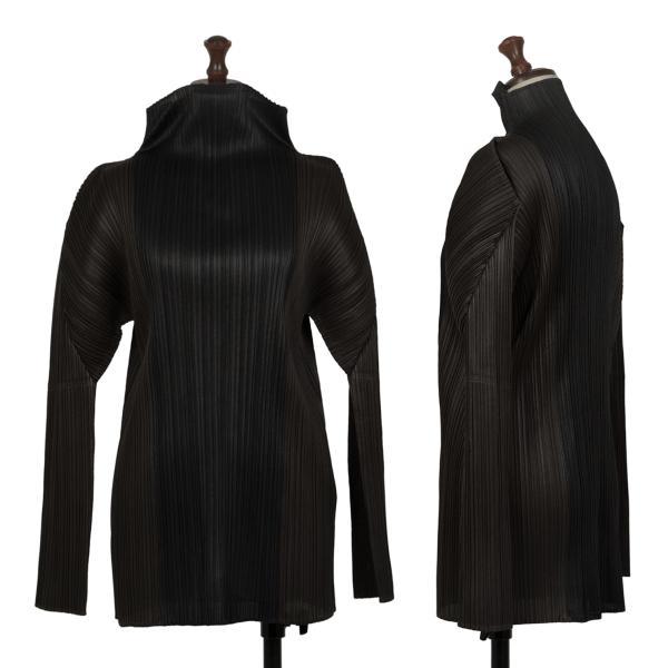PLEATS PLEASE プリーツプリーズPLEATS プリーツハイネックバイカラー 
