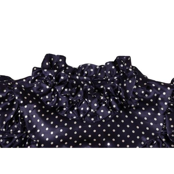 コムデギャルソンコムデギャルソン 水玉プリントフリルブラウス コムデギャルソンコムデギャルソン 水玉プリントフリルブラウス