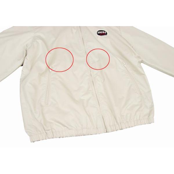 PAPAS パパスプラスPapas+ リップストップポリジップブルゾン