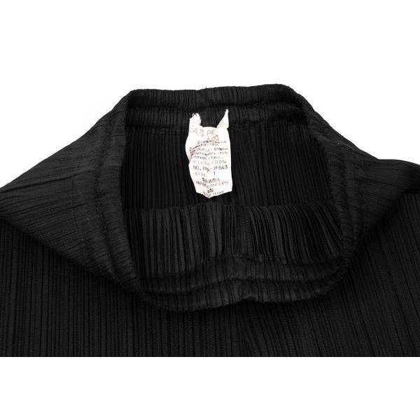 プリーツプリーズPLEATS PLEASE プリーツストレートパンツ 黒1 