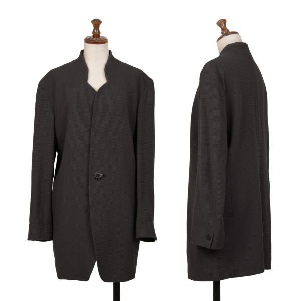ヨーガンレール黒 コート Mサイズ 毛ウールレーヨン