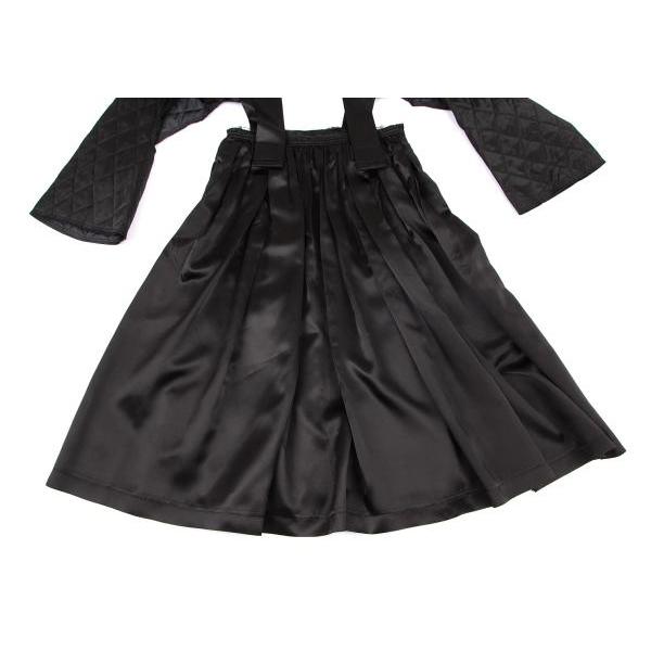 COMME des GARCONS キルティングスカート 合皮 黒 コムデギャルソンCOMME des GARCONS キルティングアームカバー