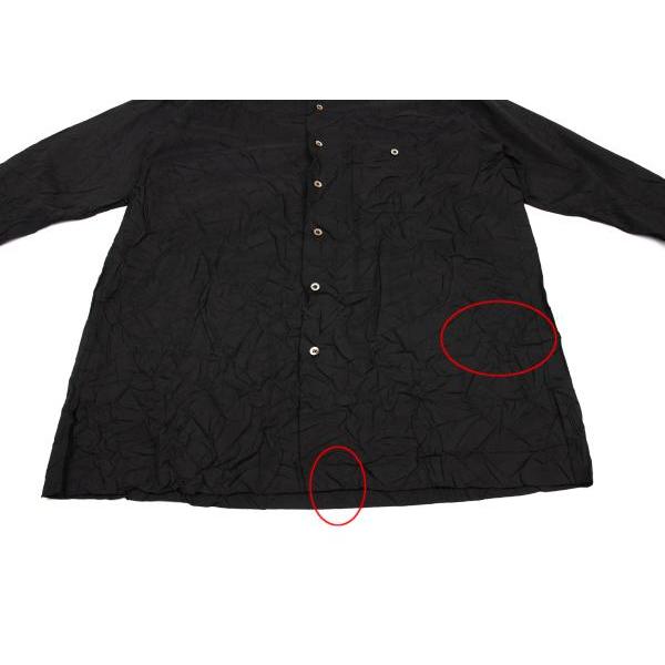 ISSEY MIYAKE MEN バンドカラー シャツ イッセイミヤケ メン イッセイミヤケメンISSEY MIYAKEMEN コットンストライプバンド