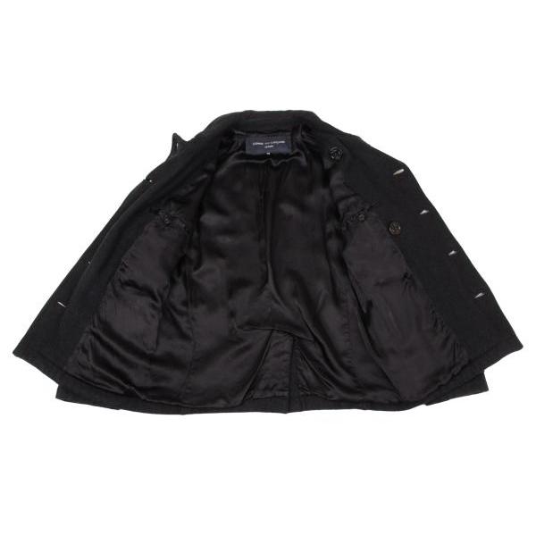 COMME des GARCONS HOMME ウールピーコート　黒　Sサイズ COMME des GARCONS HOMME コムデギャルソン オムCOMME 染め