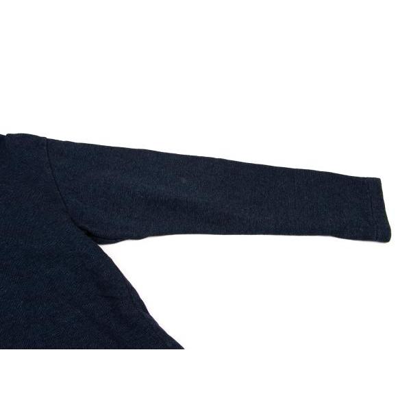 45R 45rpm 藍染ワンポイントロゴVネックスウェット 紺5 【メンズ