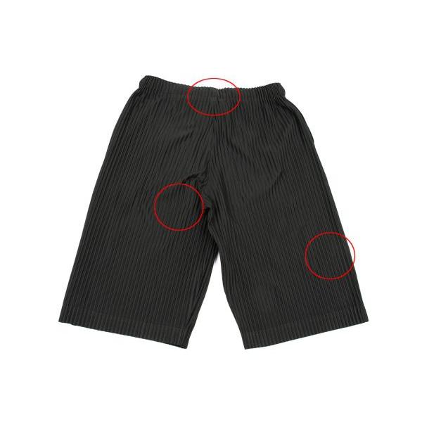 HOMME PLISSE プリーツ ハーフ パンツ オムプリッセ ブラック 2 オムプリッセ イッセイ ミヤケHOMME PLISSE ISSEY MIYAKE