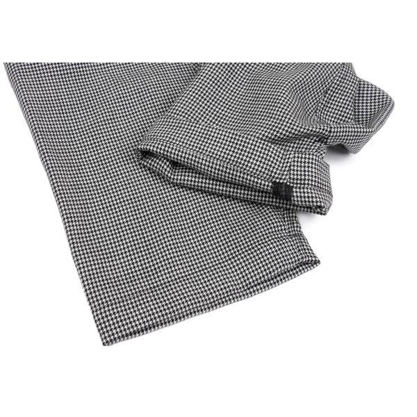 ブラックコムデギャルソン ハウンドトゥース サルエルパンツ チェック柄 7分丈 ブラックコムデギャルソン ハウンドトゥース サルエルパンツ