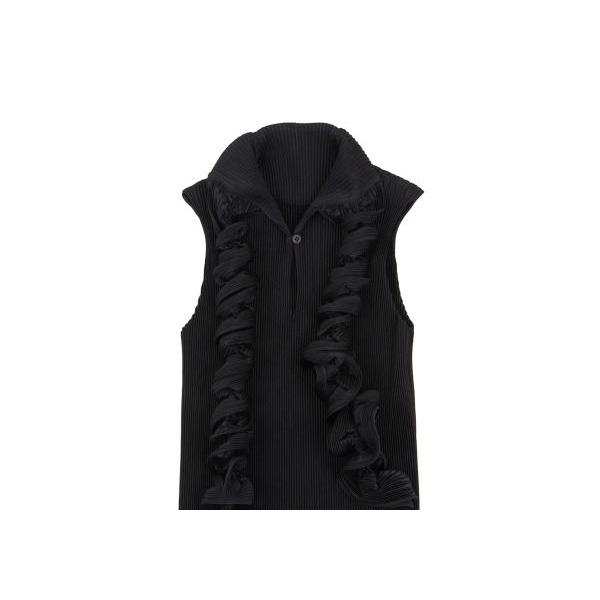 綺麗 イッセイミヤケ FETE プリーツ加工 ノースリーブトップス サイズ02 綺麗 イッセイミヤケ FETE プリーツ加工 ノースリーブトップス