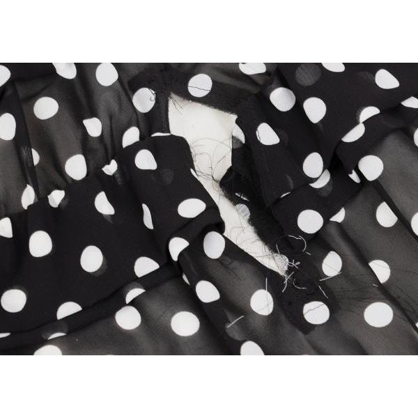 コムデギャルソン ドット 水玉 絹 シルク スカート レース フリル SS コムデギャルソン ドット 水玉 絹 シルク スカート レース フリル SS