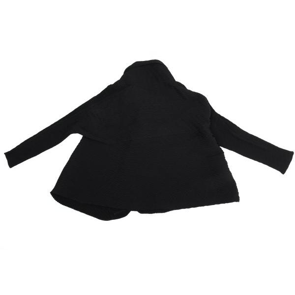 【MMYY】イッセイミヤケ プリーツ ショールカラー ジャケット サイズ2 ISSEY MIYAKE イッセイミヤケISSEY 横プリーツショールカラー