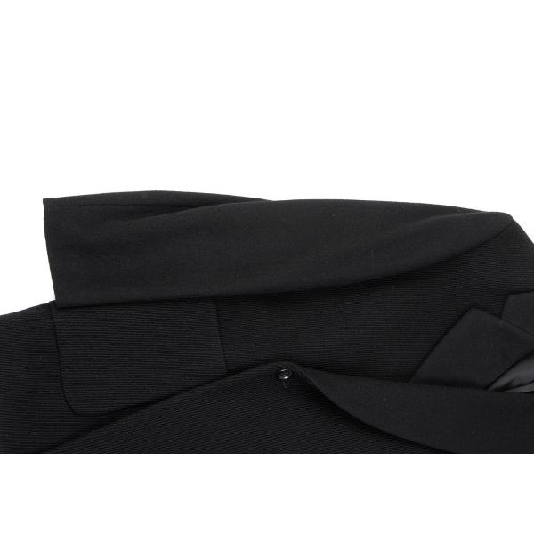 トリココムデギャルソン ツイードブルゾン ジャケット フェイクレザー切替え M トリココムデギャルソン ツイードブルゾン ジャケット フェイクレザー