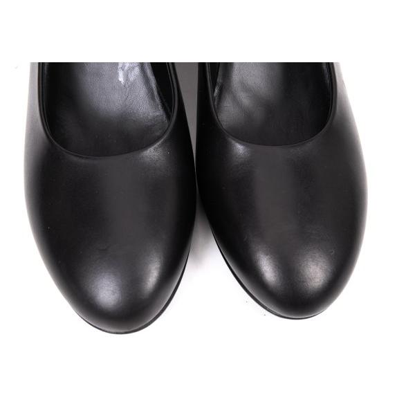 COMME des GARCONS（コムデギャルソン） ドレープヒールデザインレザー