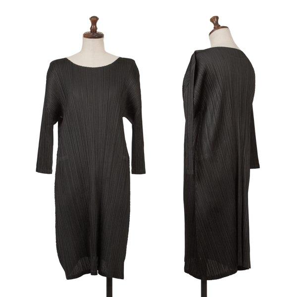 PLEATS PLEASE（プリーツ プリーズ） プリーツ七分袖フレアチュニック