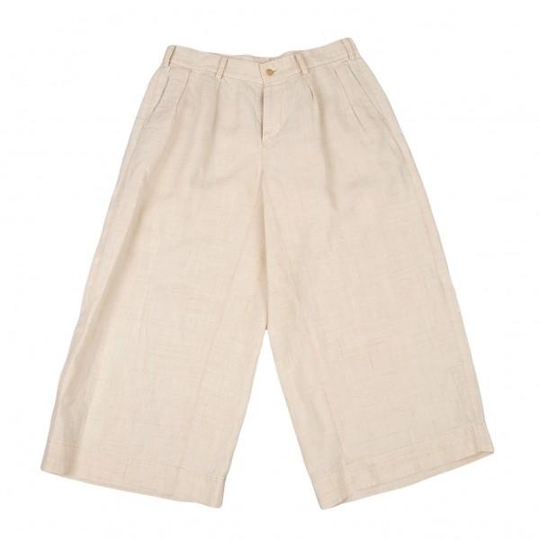 高知インター店 イッセイミヤケ メンissey Miyake Men リネンヘンプスラブワイドパンツ 生成り2 メンズ 安い Brivanbiotech Com