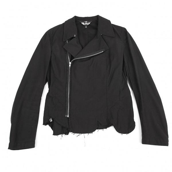 最も安い購入 BLACK COMME des GARCONS コットン ライダースジャケット ライダースジャケット