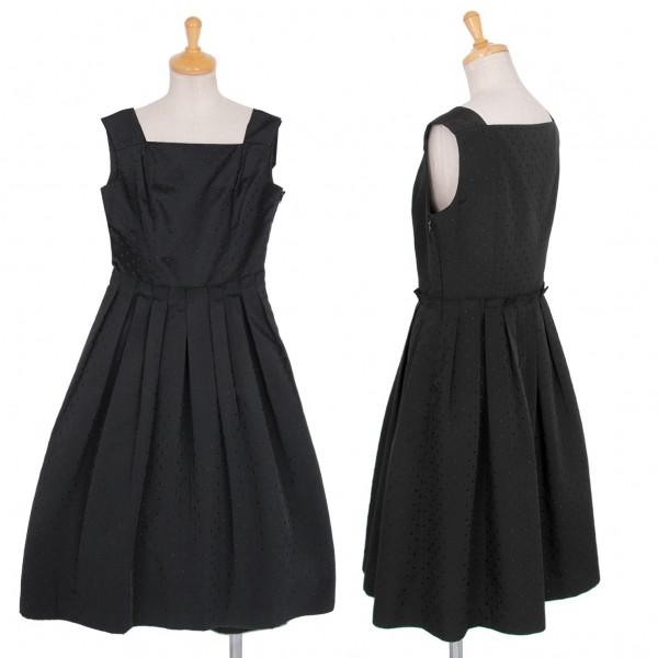 免税 店 安い Sale エムプルミエm Premier ドットプリーツワンピース 黒38 レディース 値下げ品 Goparis Fr