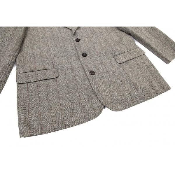 PAPAS（パパス） パパスPapas MARLINGウールストライプヘリンボーン