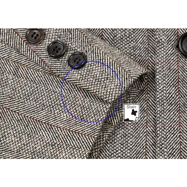 Papas　パパス　MOON社メリノウール　カシミヤ　スーツ　ヘリンボーン　M Papas パパス MOON社メリノウール カシミヤ スーツ ヘリンボーン M