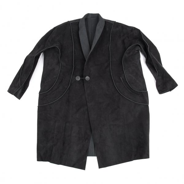 ISSEY MIYAKE イッセイミヤケISSEY 人工皮革スウェード調カーブ ISSEY MIYAKE イッセイミヤケISSEY 人工皮革スウェード調カーブ