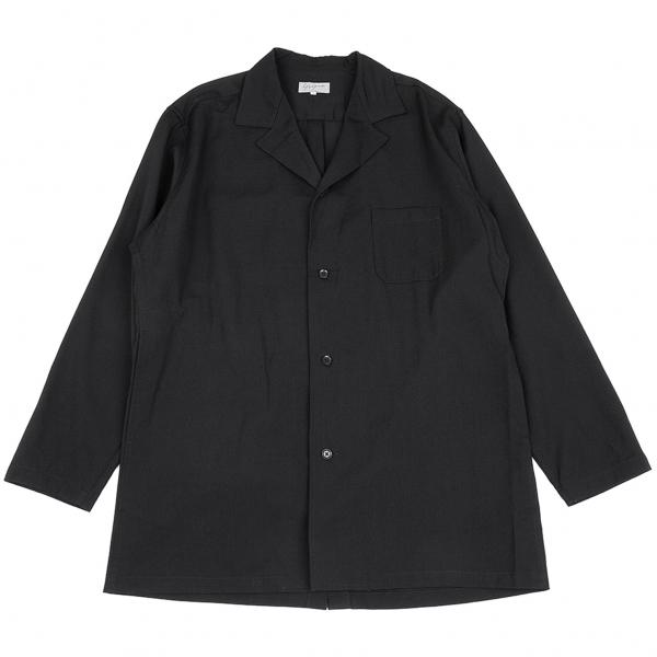 激安ブランド Yohji Yamamoto POUR HOMME 背中ボタン ロングシャツ