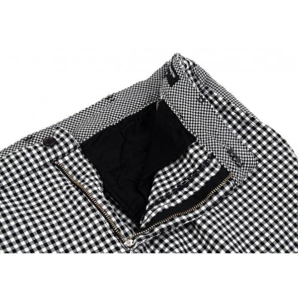 コムデギャルソン オムcomme Des Garcons Homme 製品洗いポリ縮ギンガムチェックパンツ 黒白m メンズ K プレイフル Yahoo ショッピング店 通販 Yahoo ショッピング