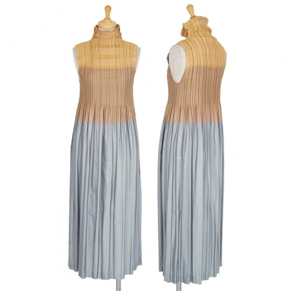 超特価セール イッセイミヤケissey Miyake フェードプリーツハイネックノースリーブワンピース モカグレー2 レディース 期間限定セール Bonusvulkanvegasde Nepourvaincre Com