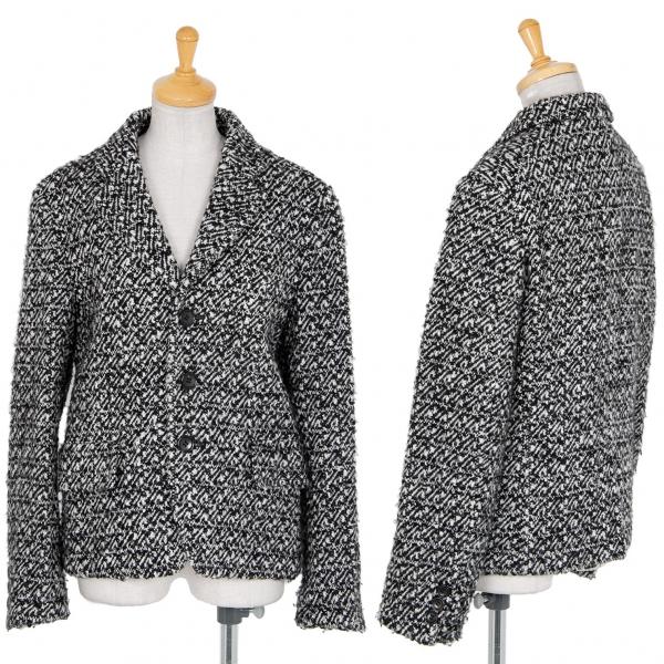 最新の激安 トリココムデギャルソンtricot Comme Des Garcons ネップツイード3bジャケット 白黒m レディース 返品送料無料 Vmplegal Com
