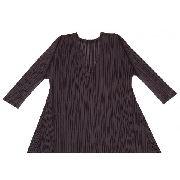 プリーツプリーズpleats Please Vネック五分袖ワンピース エンジ３位 レディース K 9 プレイフル Yahoo ショッピング店 通販 Yahoo ショッピング