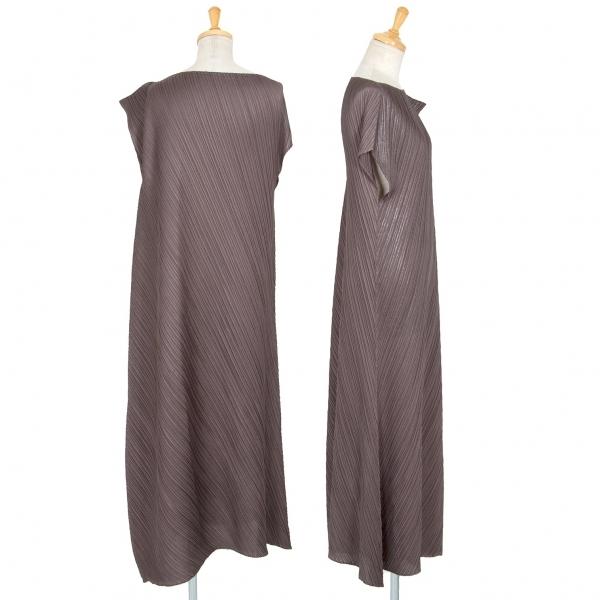 プリーツプリーズpleats Please 箔プリントデザインワンピース 茶３位 レディース K 869 プレイフル Yahoo ショッピング店 通販 Yahoo ショッピング