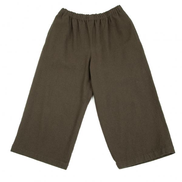 スペシャルオファ Garcons Des コムデギャルソンcomme コムコム ウールワイドストレートパンツ レディース カーキm ワイド バギーパンツ Floridapace Gov