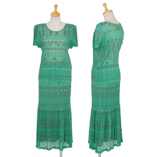 値下げセール プリーツプリーズpleats Please ネイティブボーダーメッシュプリーツセットアップ 緑3 レディース 激安大人気 Www Superavila Com